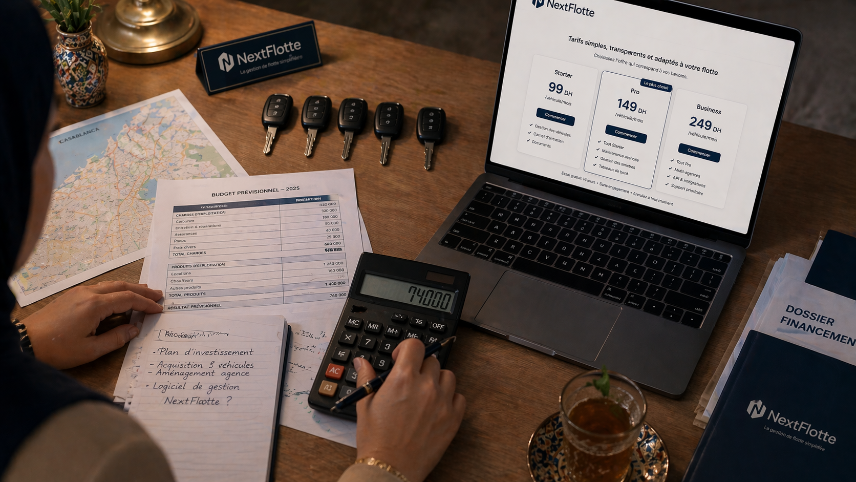 تكلفة فتح شركة كراء السيارات بالمغرب 2026: الحساب الكامل