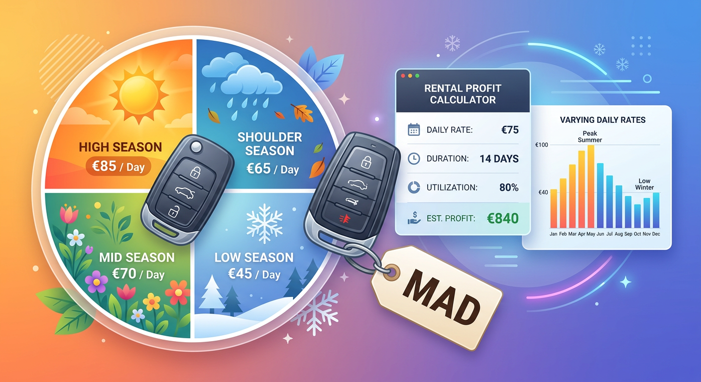 Comment fixer les prix de location de voitures : guide tarifaire pour agences au Maroc