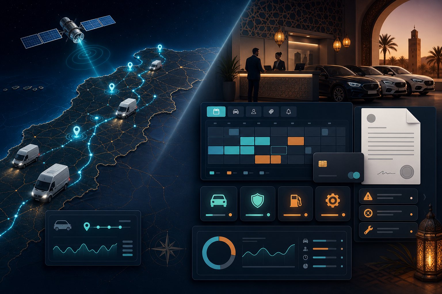 Meilleur logiciel gestion de flotte Maroc : GPS, maintenance ou location ?