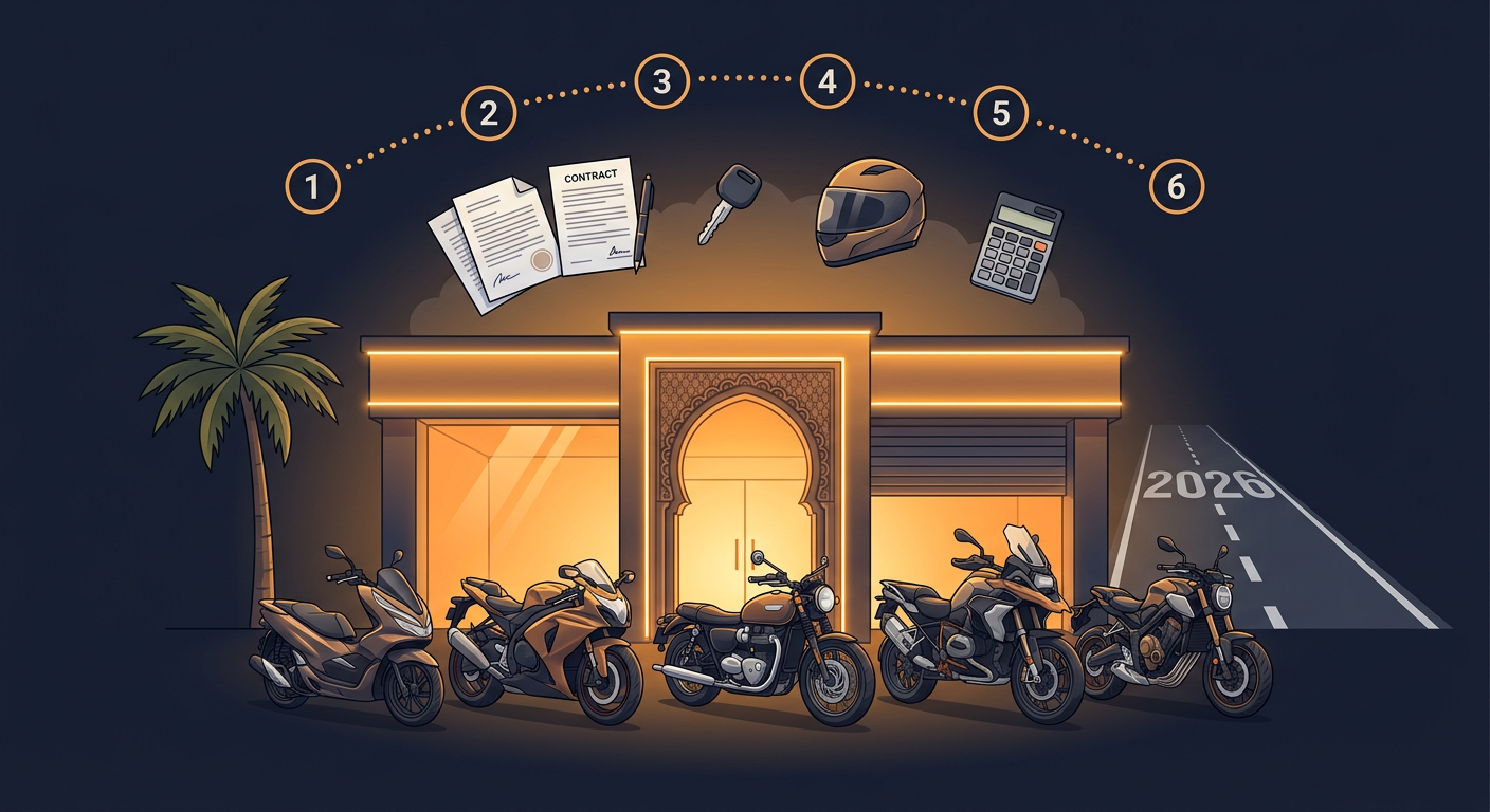 Comment ouvrir une agence de location de motos au Maroc : guide complet 2026